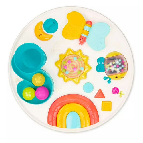 B. play Baby Activity Table Lights Sounds 7 Educational Activities Sturdy Wood