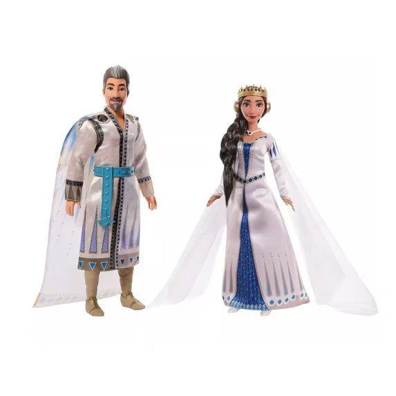 Disney Wish King Magnifico & Queen Amaya Dolls - 2-Pack Posable Fashion