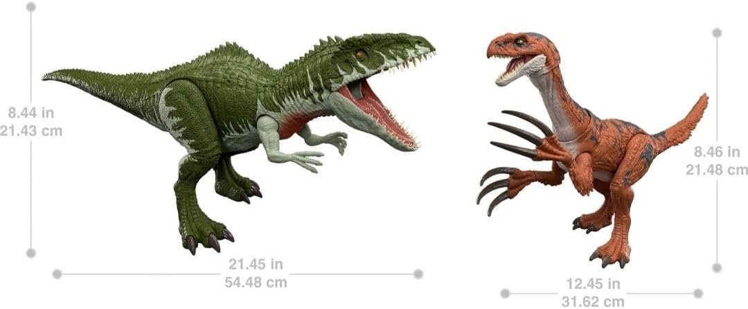 Jurassic World 2-Pack of Dinosaur Figures Giganotosaurus &