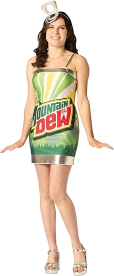 Imposta Costumes Women Mountain Dew Dress w/ Hair Accessory Green Size Medium