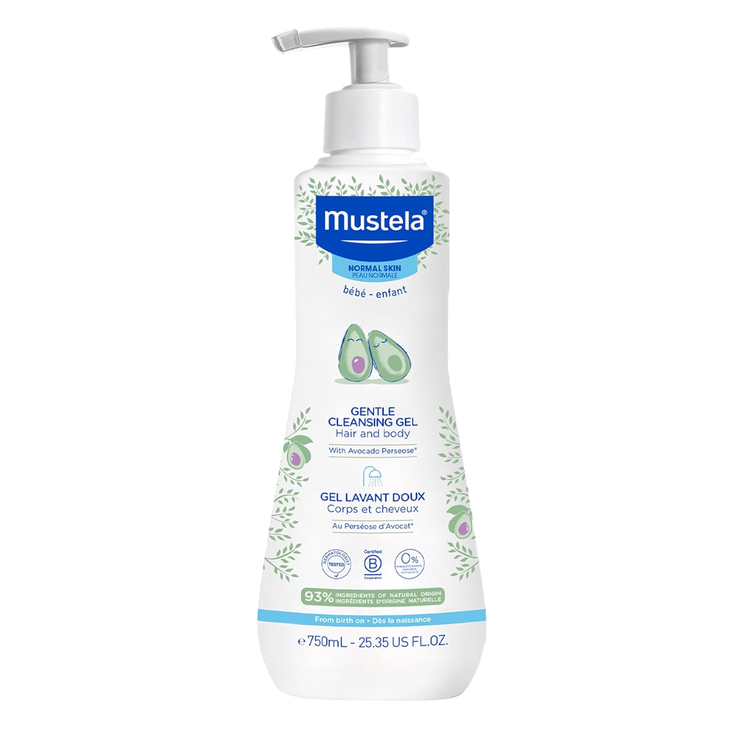 Mustela No Rinse Cleansing Baby Micellar Water - 25.35 fl oz