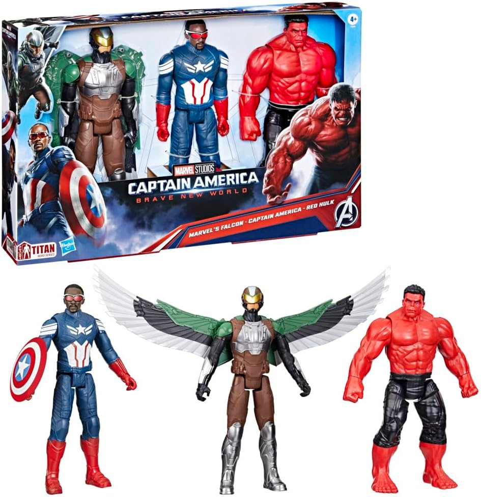 Marvel Avengers Captain America: Brave New World Titan Hero Series Multipack