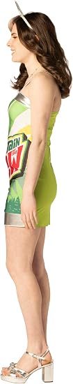 Imposta Costumes Women Mountain Dew Dress w/ Hair Accessory Green Size Medium