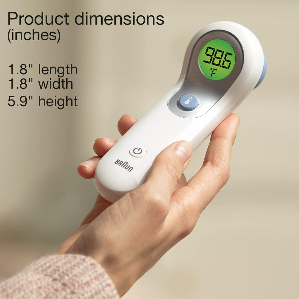 Braun No Touch Forehead Thermometer NTF3000 — Check Fever in 2 Seconds Without Waking Your Child