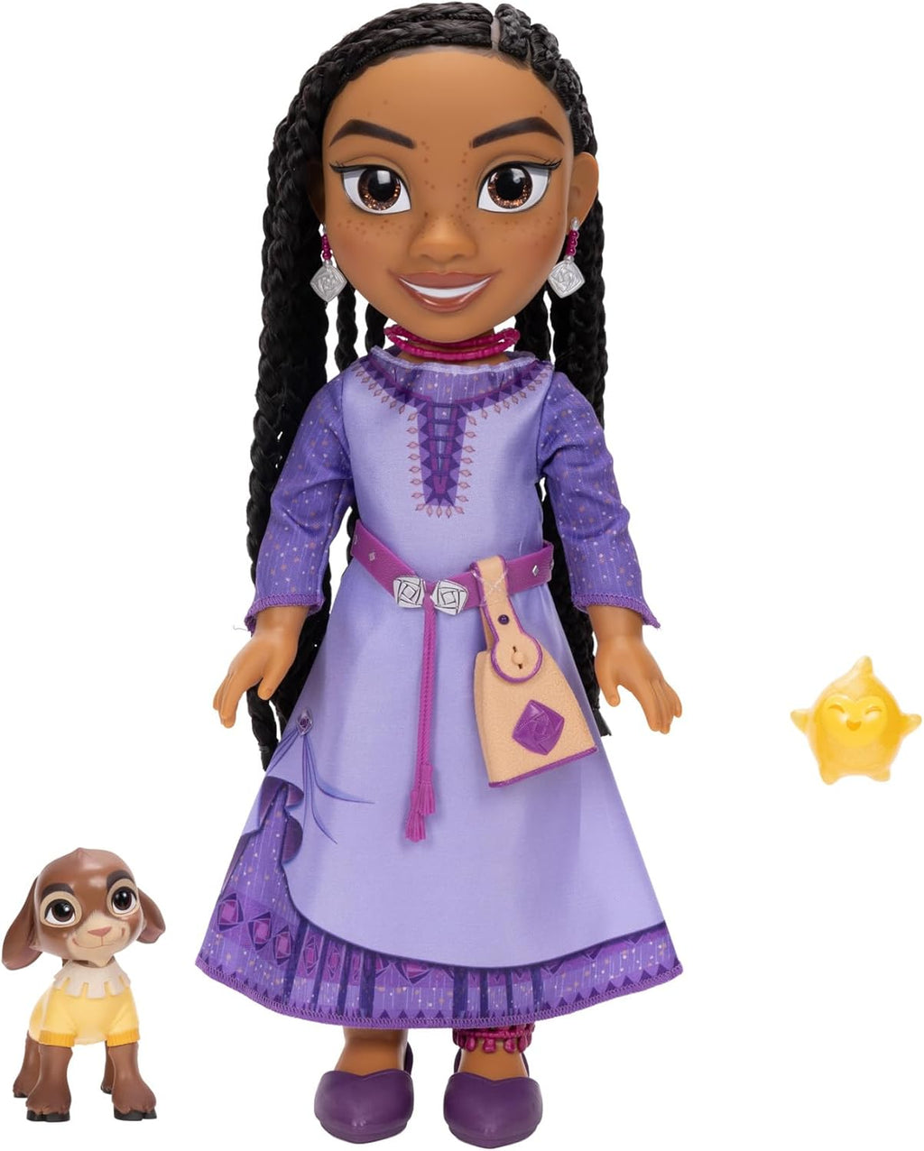 Disney’s 14'' Wish Singing Asha with Valentino & Star Large Doll