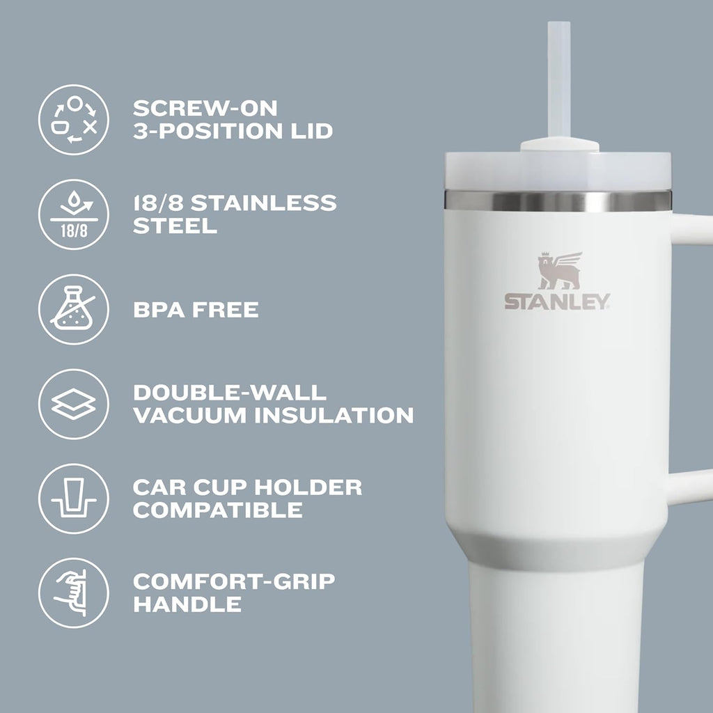 Stanley Quencher H2.0 30oz Tumbler Handle Straw BPA-Free Cup
