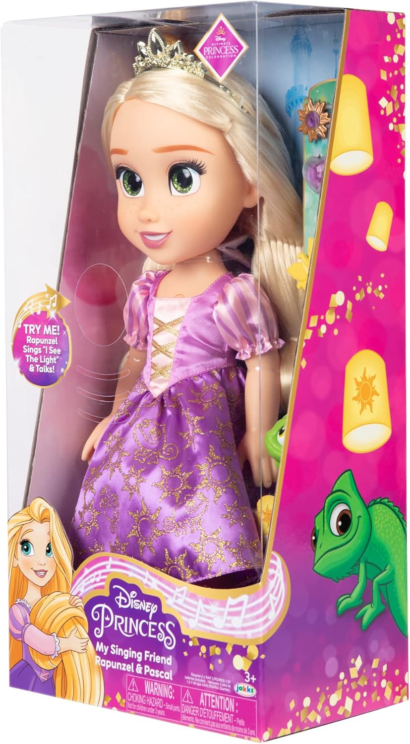 Disney Princess My Singing Friend Rapunzel Doll & Pascal Figure Hair Accessories