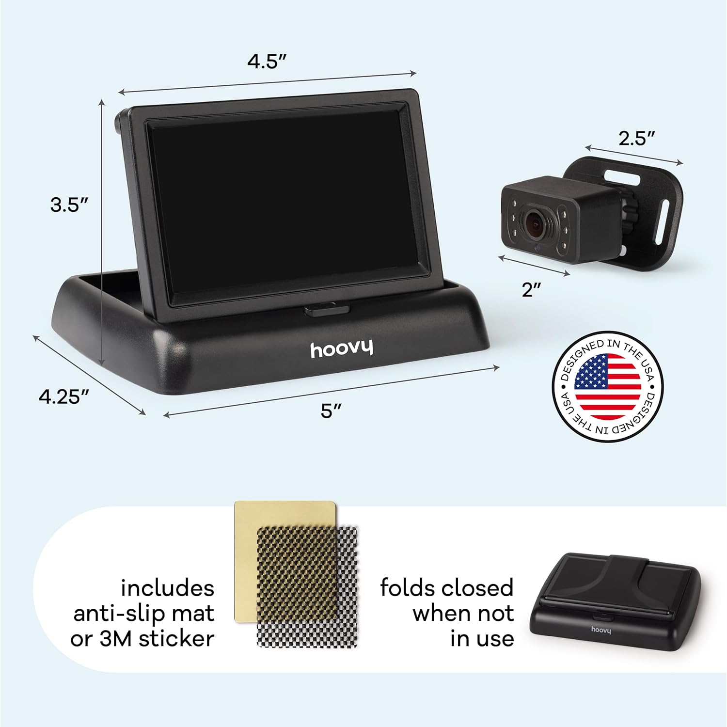 Hoovy Easy To Install Baby Car Camera Monitor with HD Real Time