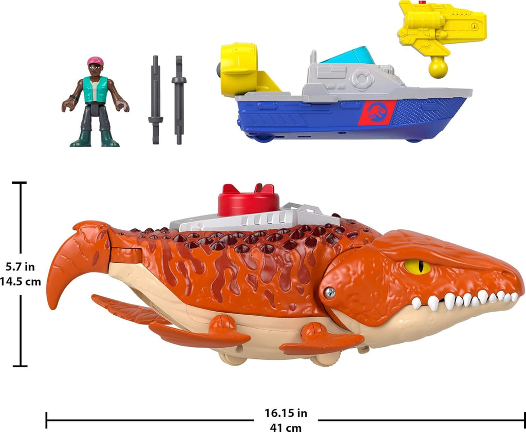 Fisher-Price Imaginext Jurassic World Rebirth Aqua Chomp Chase