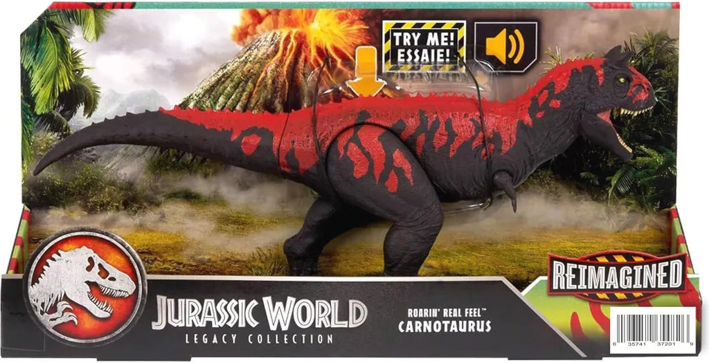 Jurassic World Legacy Collection Reimagined Roarin' Real Feel Carnotaurus