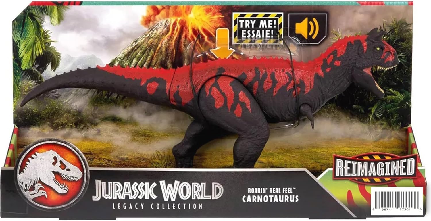 Jurassic World Legacy Collection Reimagined Roarin' Real Feel Carnotaurus