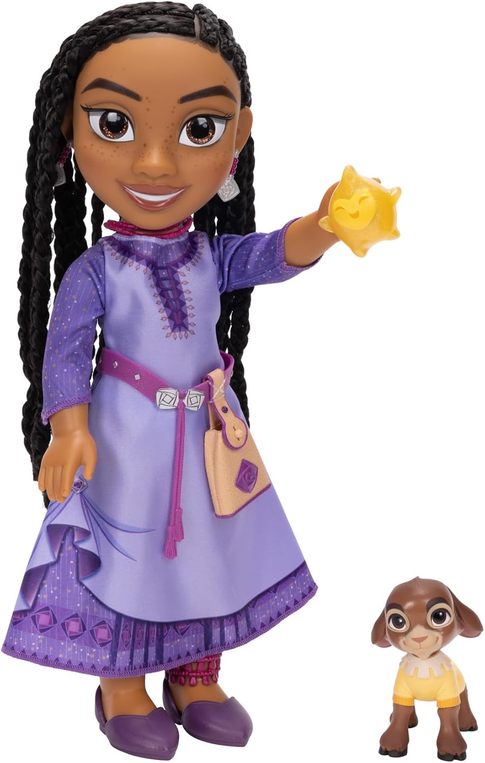 Disney’s 14'' Wish Singing Asha with Valentino & Star Large Doll