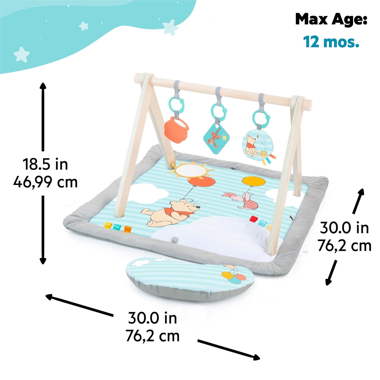Bright Starts Winnie The Pooh Once Upon a Tummy Time Baby Playmat
