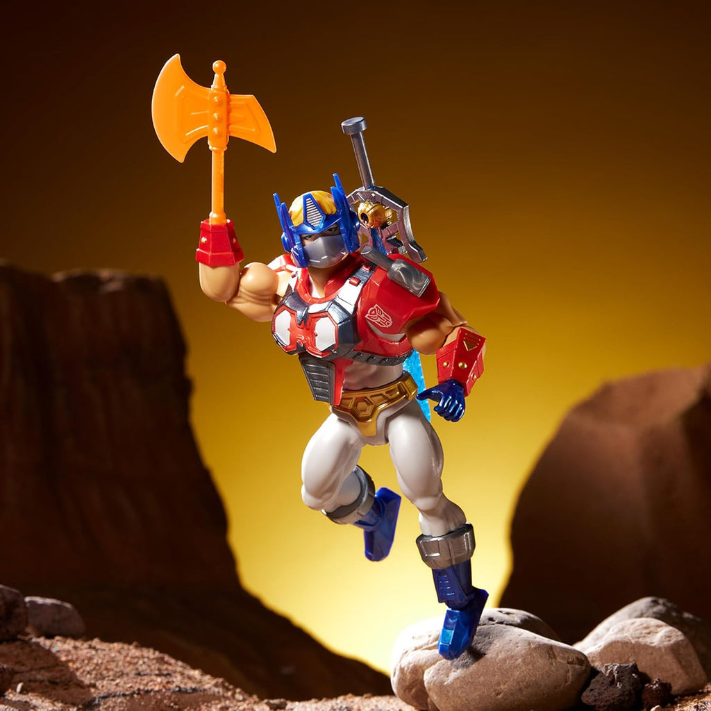 Masters of the Universe Origins x Transformers Optimus Prime Armor He-Man Action