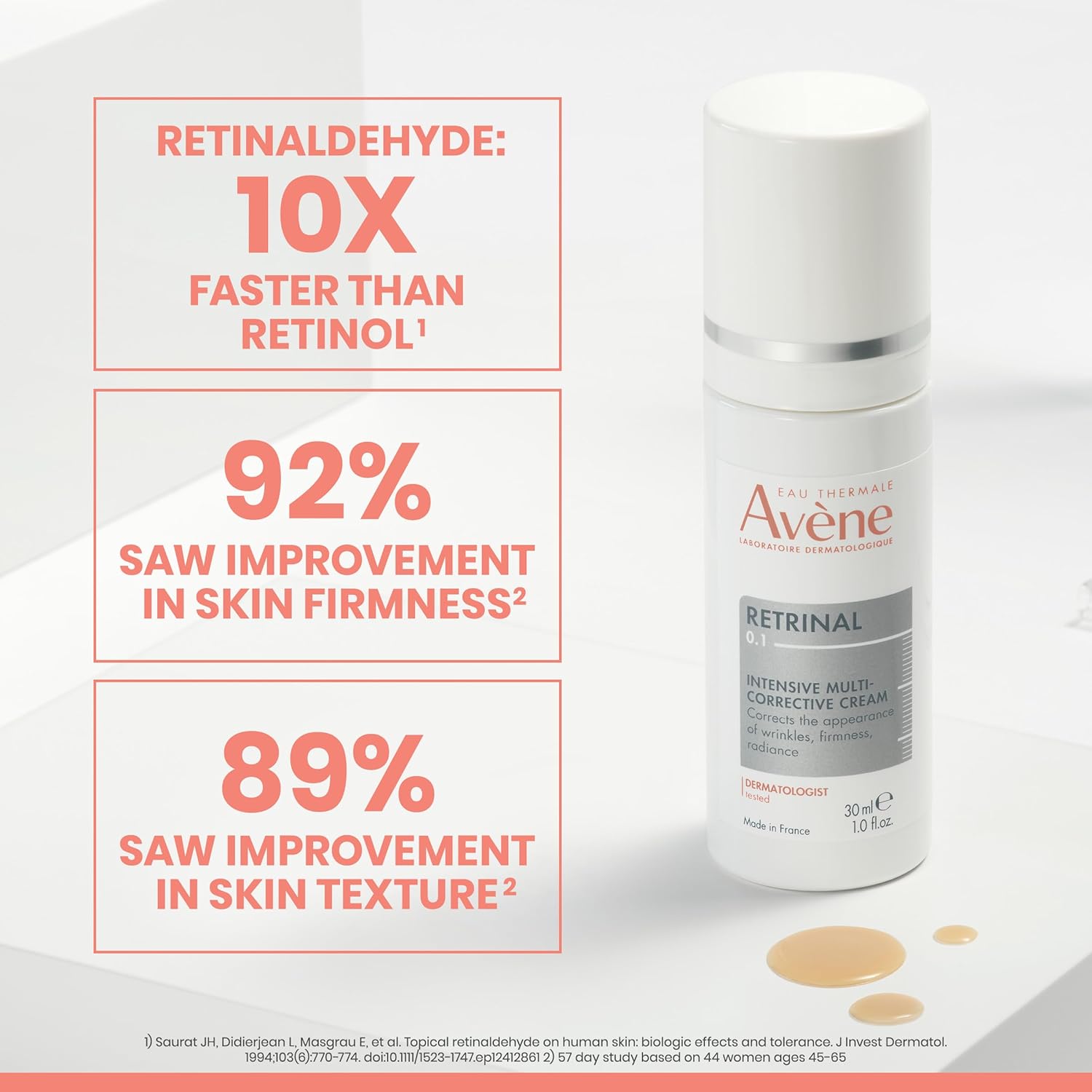 Avene Retrinal 0.1% Intensive Multi-Corrective Cream - 0.5 fl oz