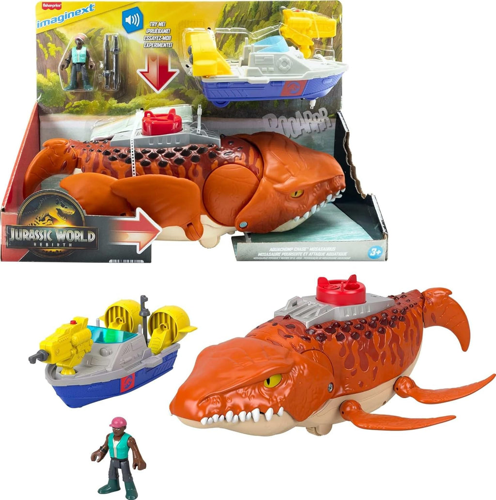 Fisher-Price Imaginext Jurassic World Rebirth Aqua Chomp Chase