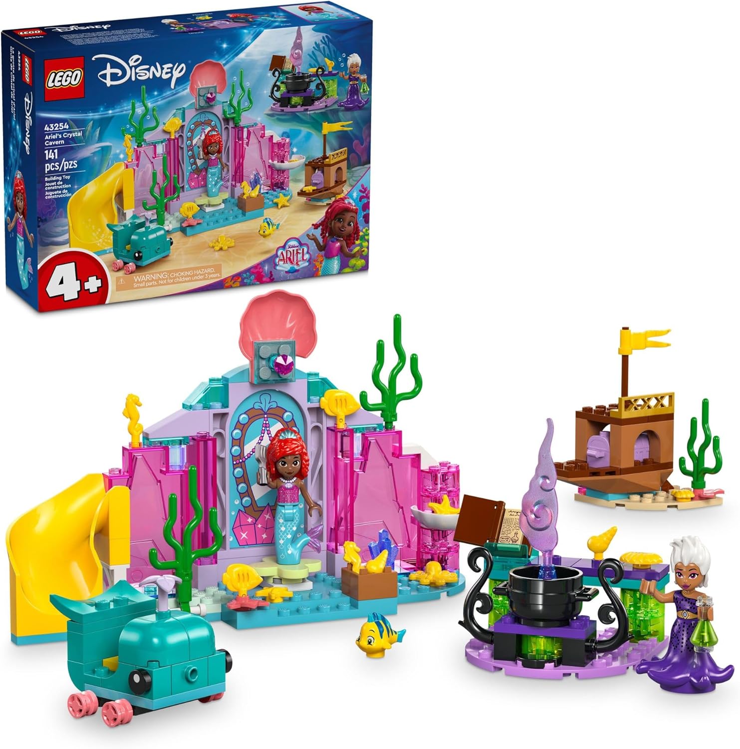 LEGO Disney Princess Ariel Crystal Cavern and Treasure Chest 43254