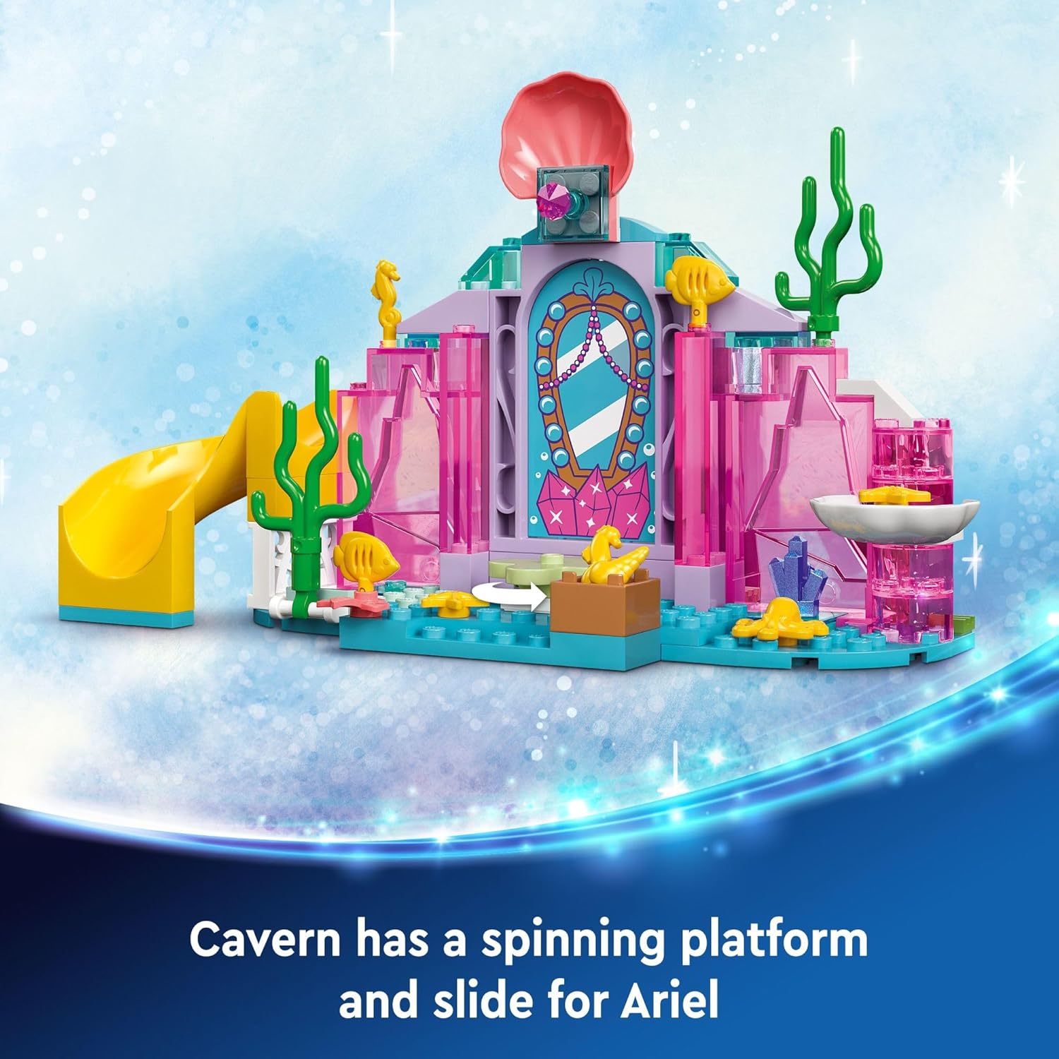 LEGO Disney Princess Ariel Crystal Cavern and Treasure Chest 43254