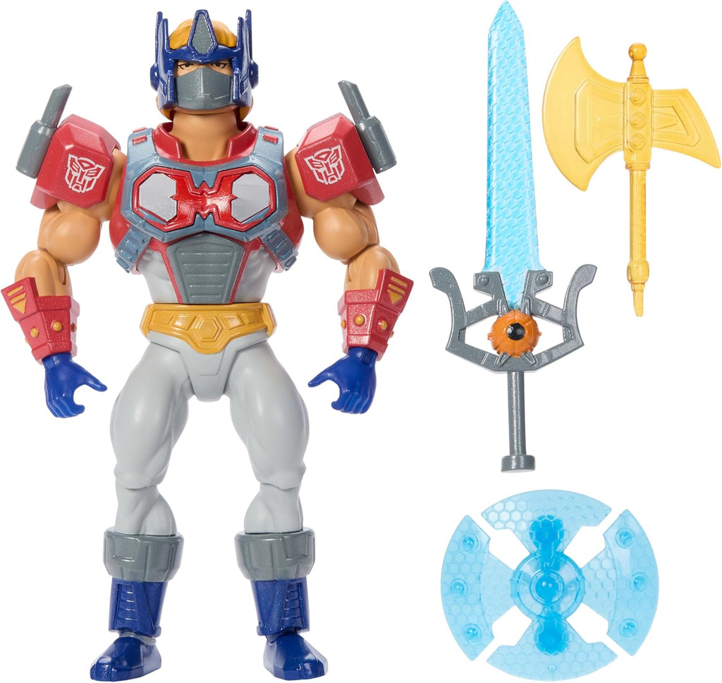 Masters of the Universe Origins x Transformers Optimus Prime Armor He-Man Action