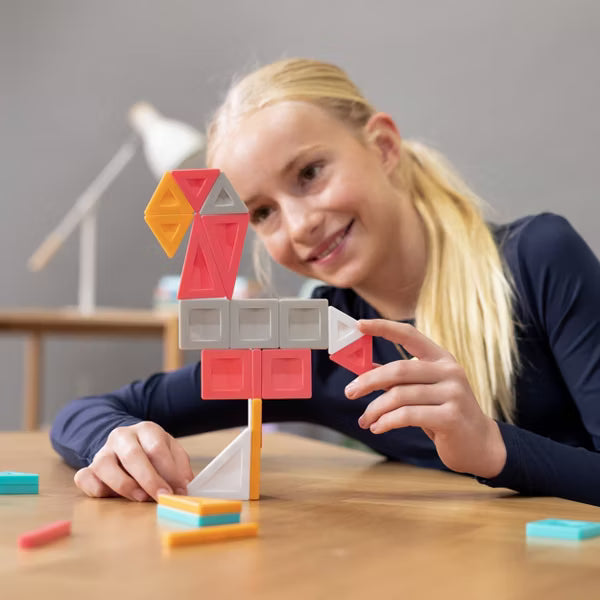 CONNETIX Magnetic Tiles Constructor Set 70pc: Educational Focus on Creative