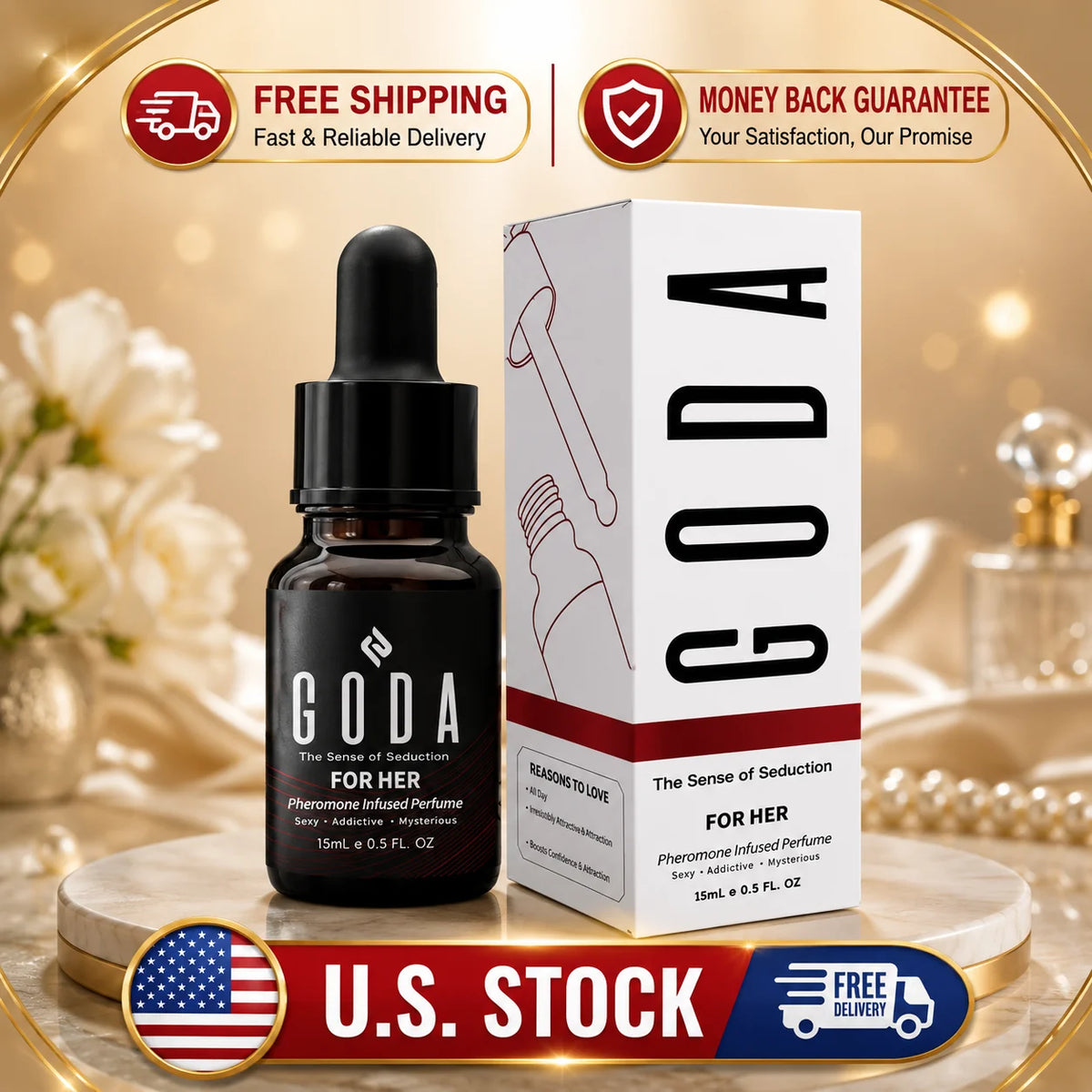GODA For Her Pheromone Perfume For Women Long-Lasting 15ml