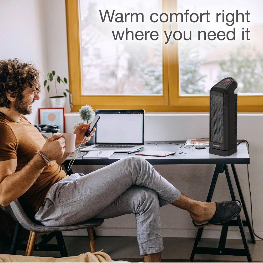 Lasko Digital Ceramic Room Tower Heater with Remote Control CT16670
