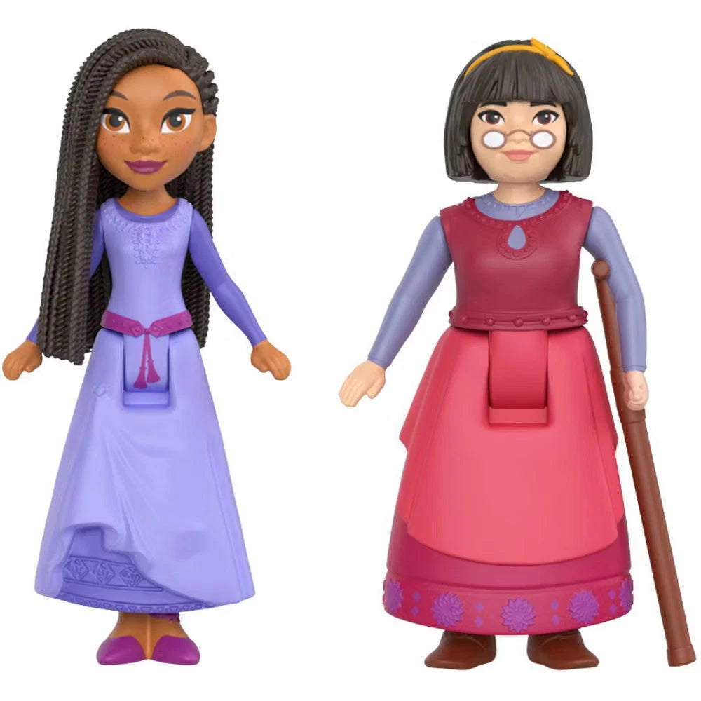 Disney Wish Kingdom of Rosas Character Small Doll Set 10 Posable Mini
